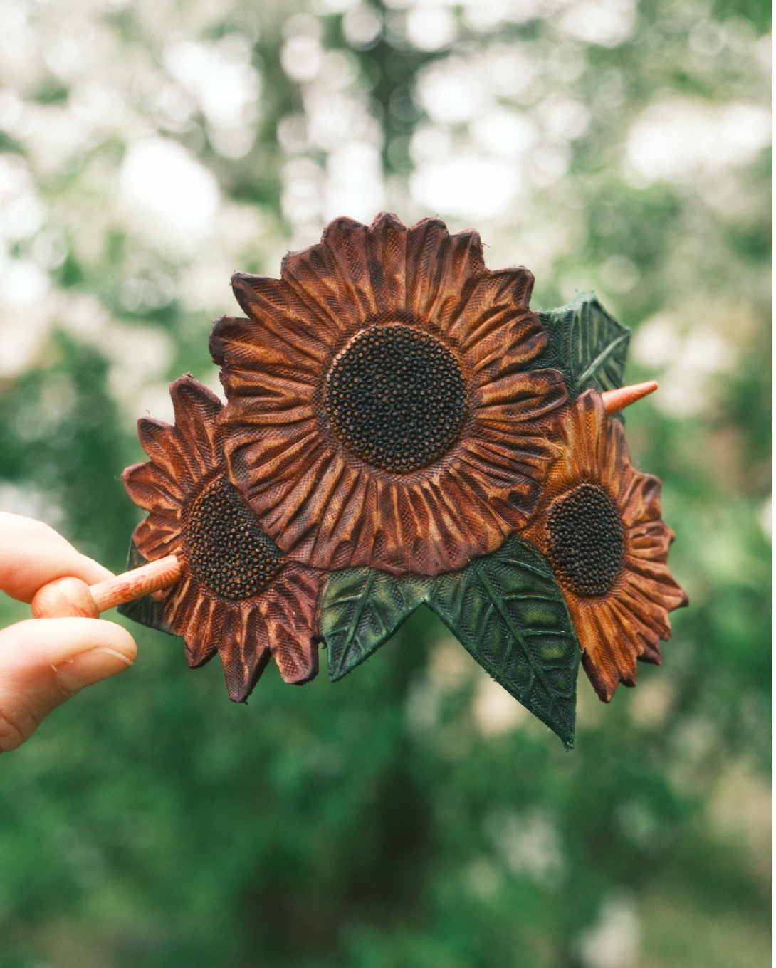 Sunflower Hair Barrette