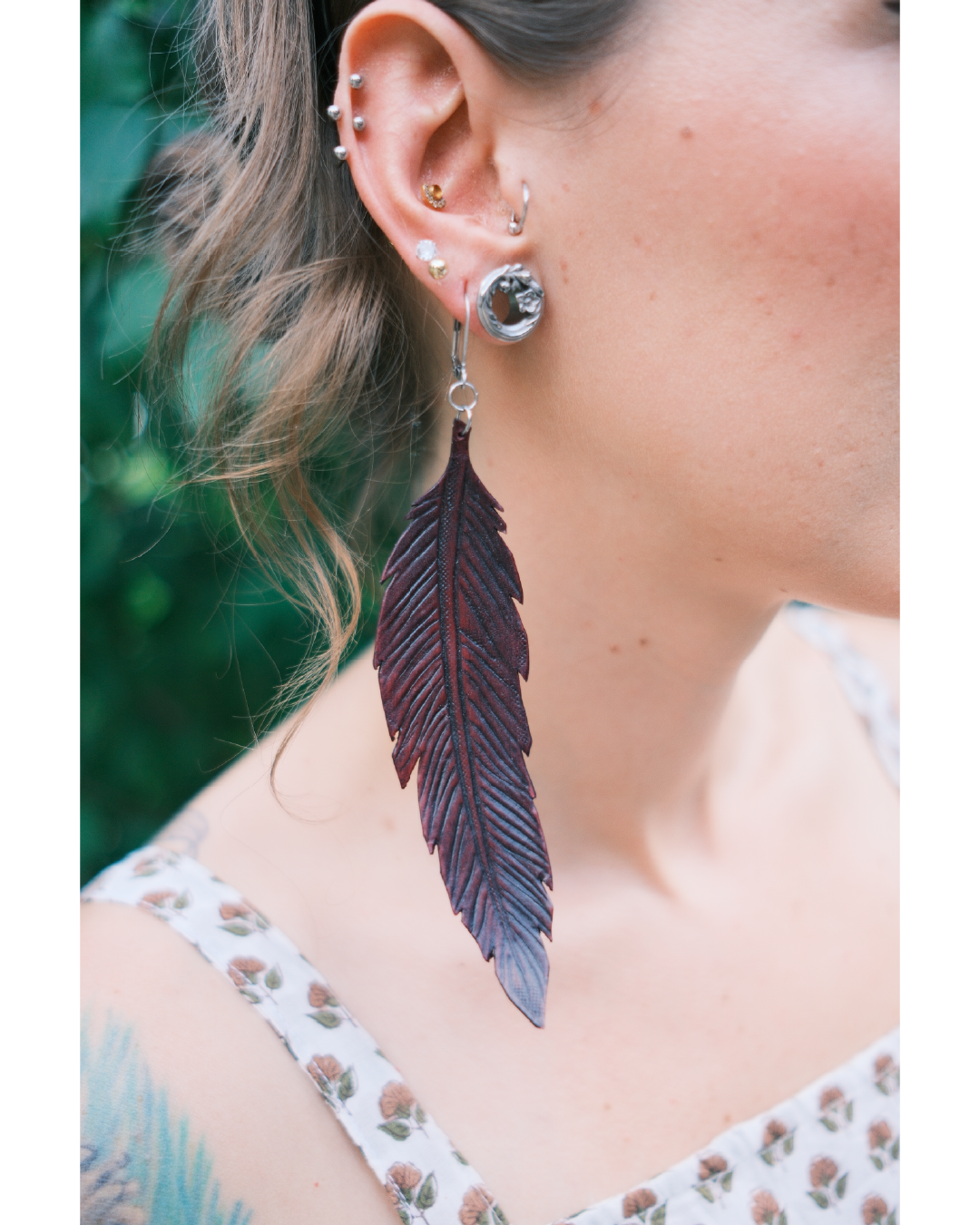 Large Feather Earring