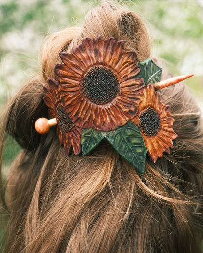 Sunflower Hair Barrette
