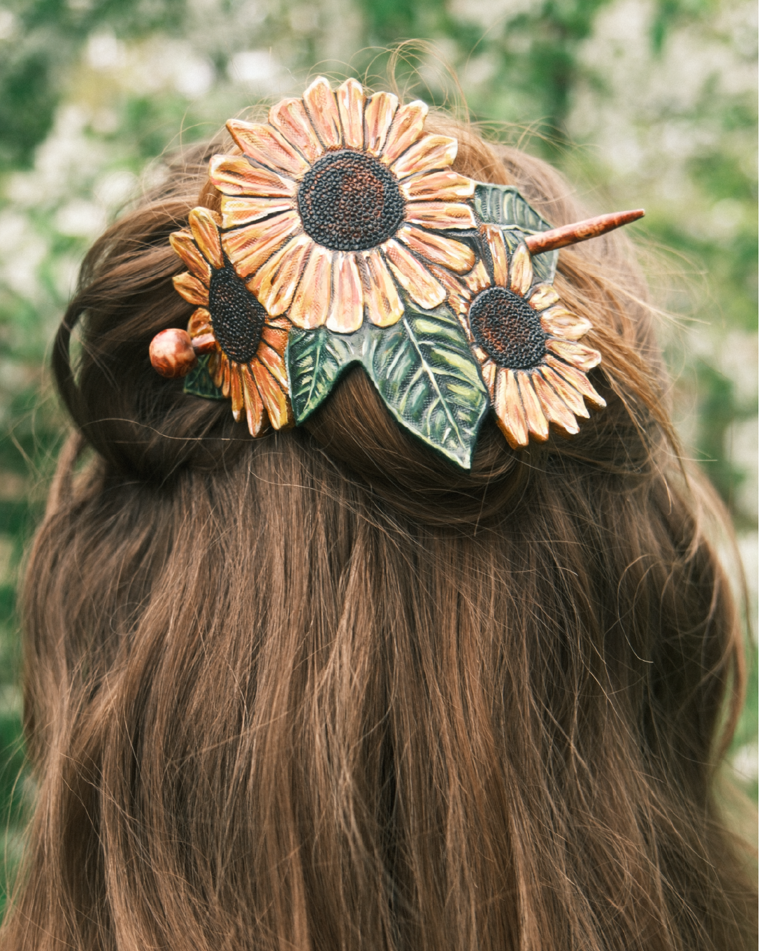Sunflower Hair Barrette