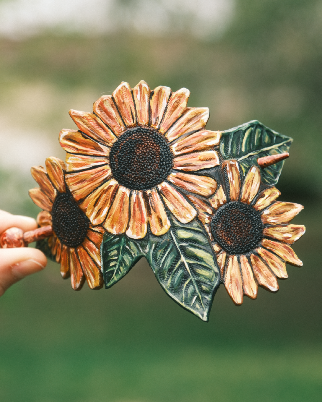 Sunflower Hair Barrette