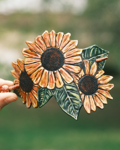 Sunflower Hair Barrette