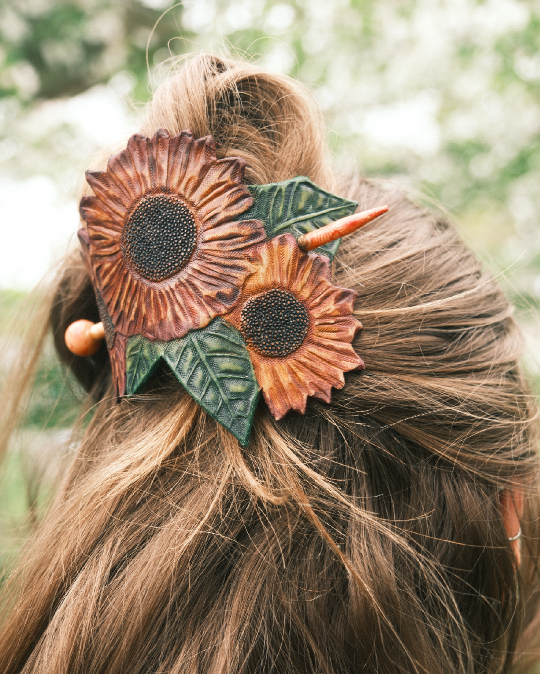 Sunflower Hair Barrette