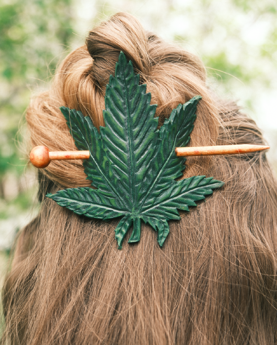 Sweet Leaf Hair Barrette
