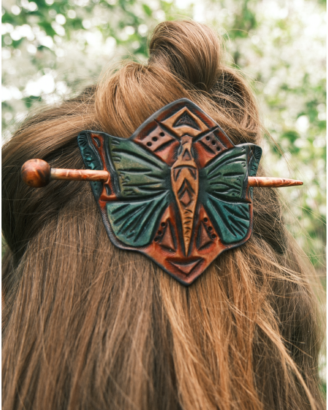 Moth Hair Barrette