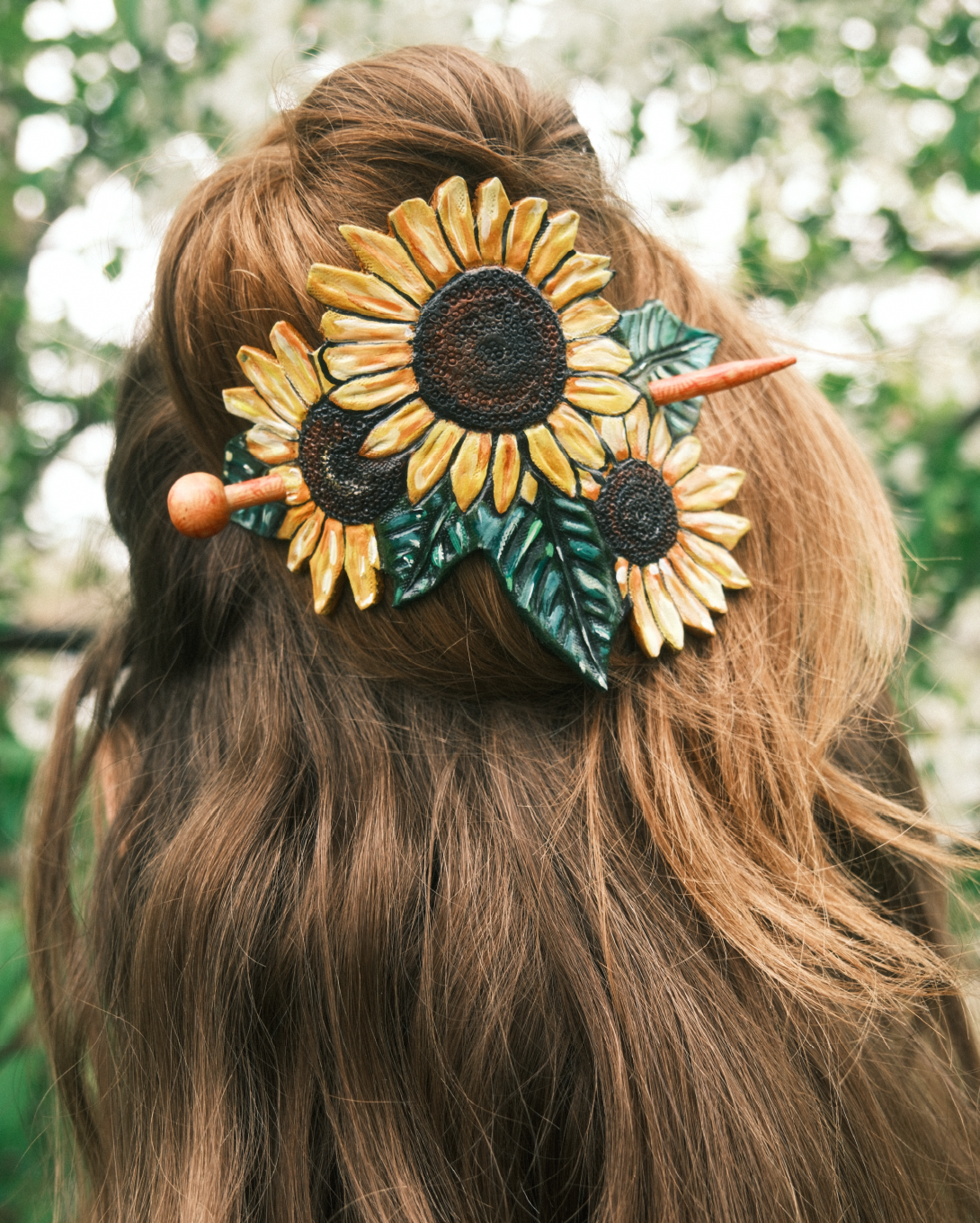 Sunflower Hair Barrette