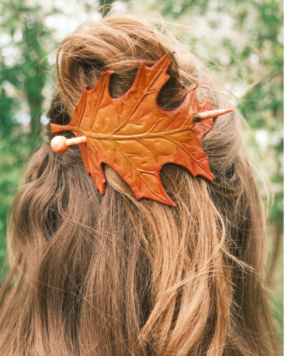 Autumn Leaf Hair Barrette