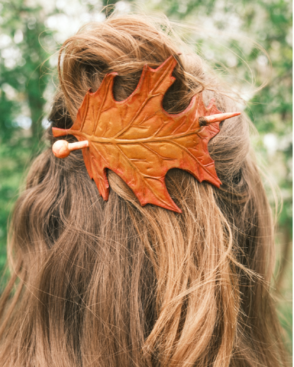 Autumn Leaf Hair Barrette