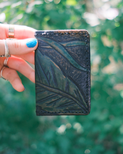 The Green Leaf Card Holder