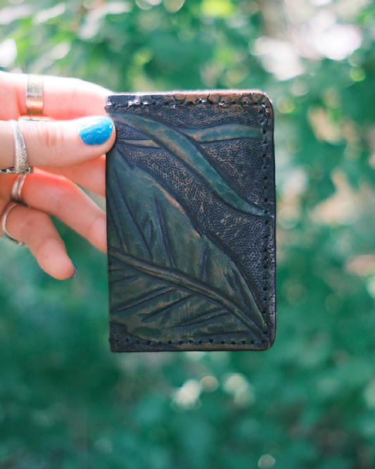 The Green Leaf Card Holder