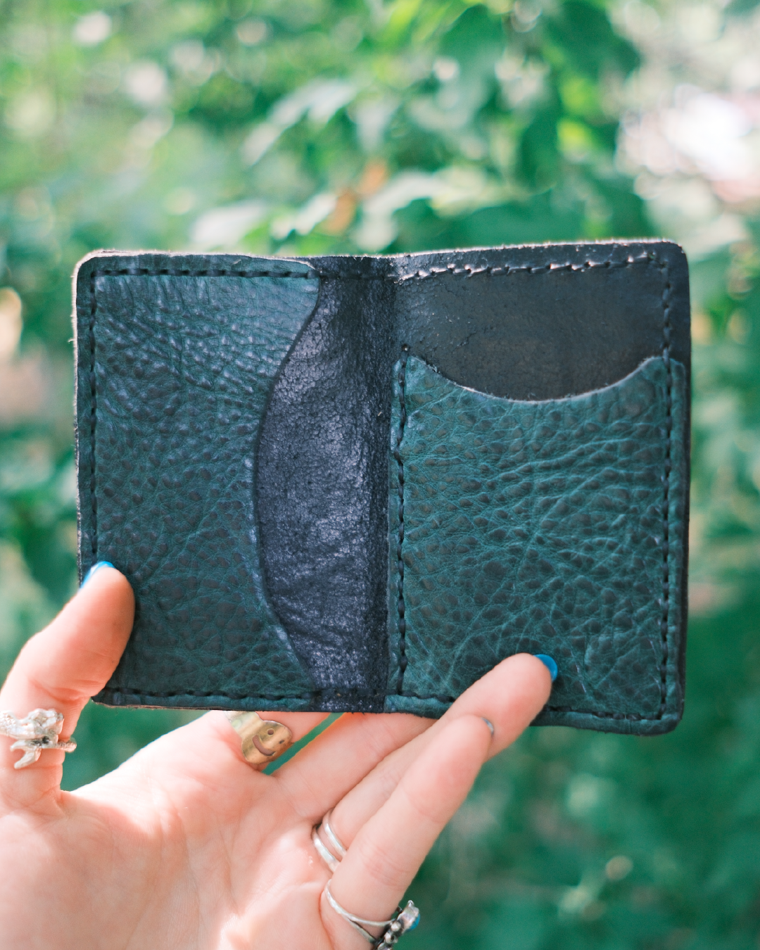 The Green Leaf Card Holder