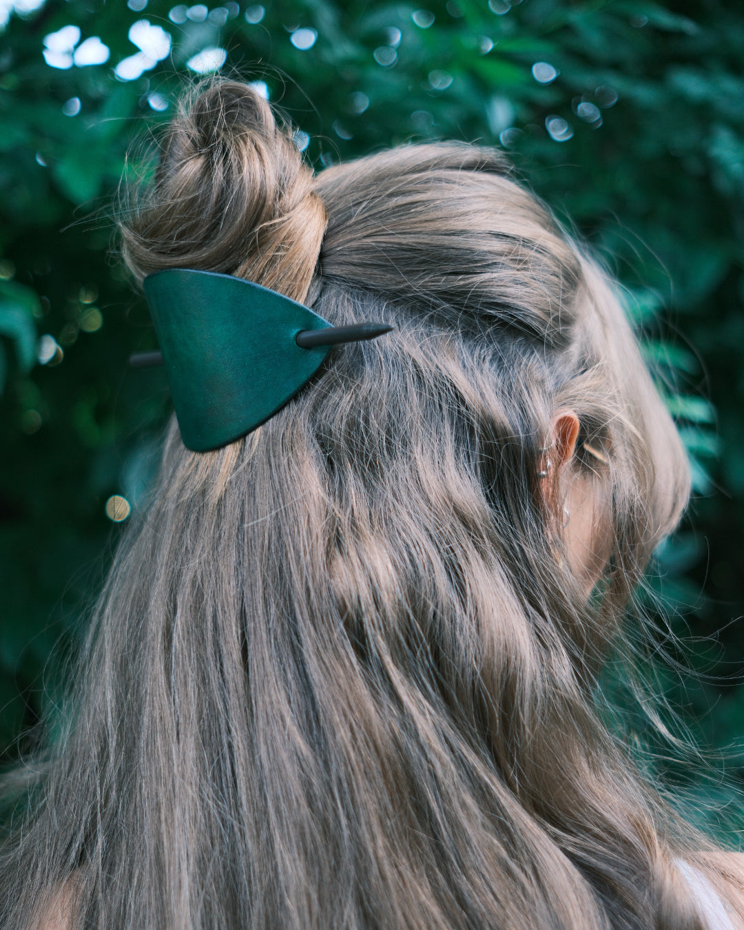 Green Hair Barrette