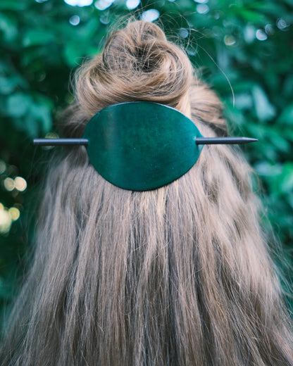 Green Hair Barrette